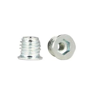 Mufa wkręcana z kołnierzem M4x10mm do cienkich płyt HPL