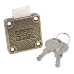 Zamek meblowy kwadratowy SISO X850 fi19x22mm MCK brązowy - 4