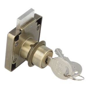 Zamek meblowy kwadratowy SISO X850 fi19x22mm MCK brązowy