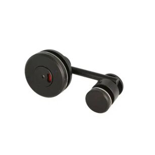 Zamek do kabin toaletowych WC SISO z długim ryglem 8-18mm SS304 czarny