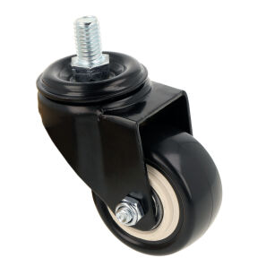 Kółko meblowe MODENA fi50 gwint M10x15mm czarne