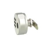 Zamek szyfrowy elektroniczny na odcisk palca PHIL fi19x20mm biały - 6