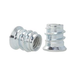 Mufa wkręcana z kołnierzem M8x15mm jasny ocynk