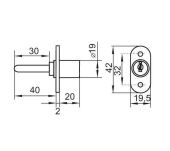 Zamek centralny SISO 1018 fi16,5mm Master J11 CK czarny - 3