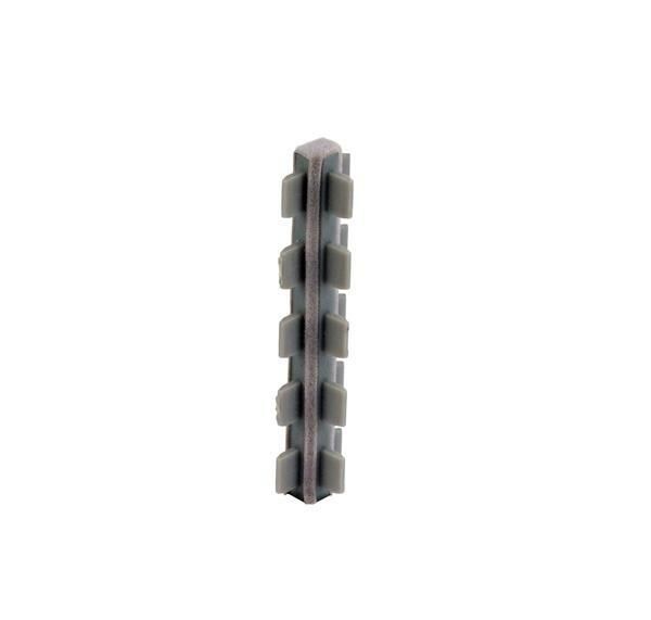 Łącznik przegrody szuflady 3-stronny 90mm, szary welur