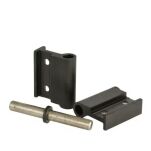 Zawias do kabin toaletowych NINA WC SISO prawy aluminium czarny - 4