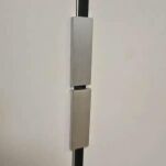 Zawias do kabin toaletowych NINA WC SISO prawy aluminium czarny - 10