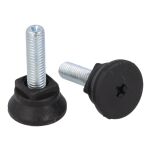 Stopka meblowa JACK M8x25mm fi25 czarna - 2