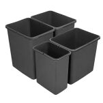 Zestaw koszy MERIL szary Z NAKLEJKAMI 2x20L+16L+8L - 2