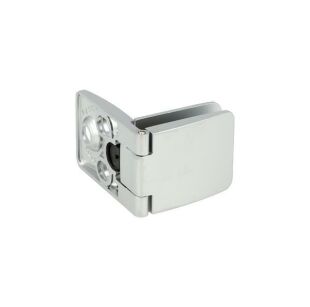 Zawias do drzwi szklanych 4-6mm SQUARE II przelotowy aluminium