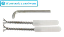 Kabina Zawias LODZ 180 podłoga chrom - 4