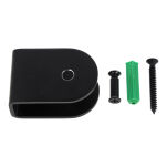 Mocowanie paneli U do kabin toaletowych WC 10-18mm SS304 czarne - 2