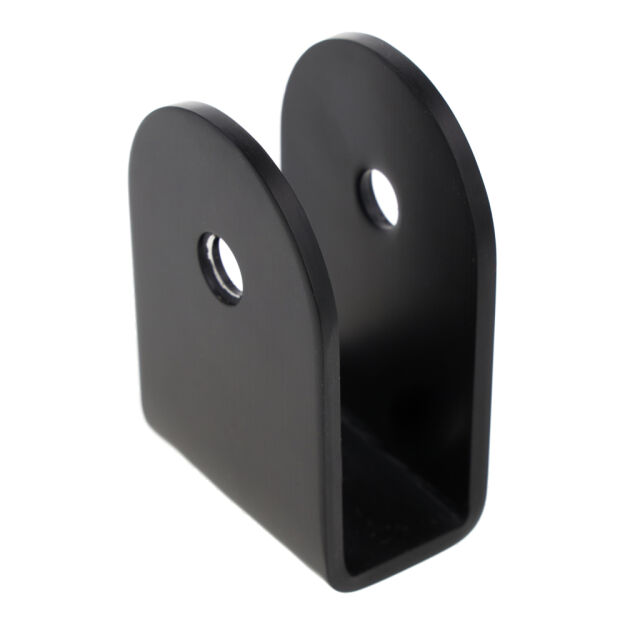 Mocowanie paneli U do kabin toaletowych WC 10-18mm SS304 czarne