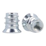 Mufa wkręcana z kołnierzem M6x13mm jasny ocynk - 2