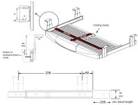 Prowadnica - klawiatura PROFI-X szara - 2