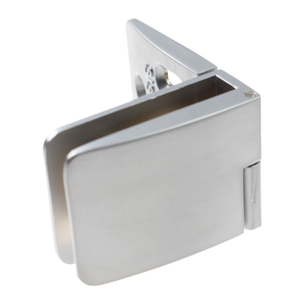 Zawias do drzwi szklanych 4-6mm SQUARE przelotowy prawy aluminium