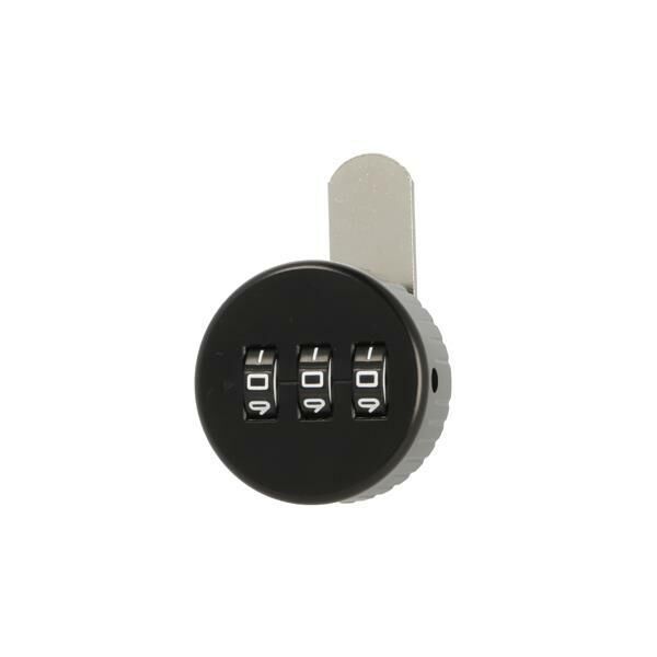 Zamek szyfrowy JACKS 19x25mm czarny lewy