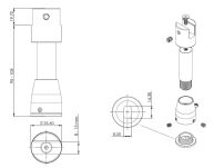 Nóżka regulowana SS304 szczotkowana - 4