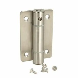 Zawias do kabiny toaletowej WC SISO ze sprężyną samodomykający SS304 90x56x2mm