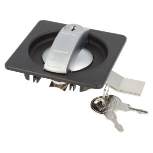 Zamek do szaf metalowych SISO M175 Master J11 czarny uchwyt mat MK