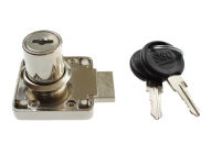 Zamek meblowy kwadratowy SISO X850 fi19x26mm jeden numer klucza D20 CK - 3