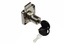 Zamek meblowy kwadratowy SISO X850 fi19x26mm jeden numer klucza D20 CK - 4