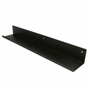 Półka do lameli ściennych stalowa 600x101x75mm czarny mat ACU