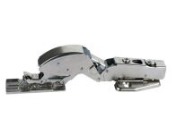 Zawias na klej UV SISO MIRROR UV z płytką otwarcie 125st do szkła 3-6mm - 2