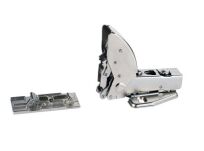 Zawias na klej UV SISO MIRROR UV z płytką otwarcie 125st do szkła 3-6mm - 3