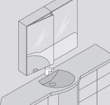 Zawias na klej UV SISO MIRROR UV z płytką otwarcie 125st do szkła 3-6mm - 8