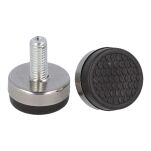 Stopka meblowa TITAN M8x18mm fi27czarna jasny ocynk - 2