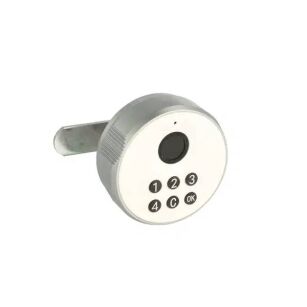 Zamek szyfrowy elektroniczny na odcisk palca PHIL fi19x30mm biały