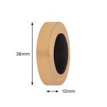 Odbojnik ścienny samoprzylepny WAGNER RING 38x10mm złoty czarna guma - 3