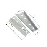 Łącznik meblowy do sofy 120x48mm nakładany klinowy - 3