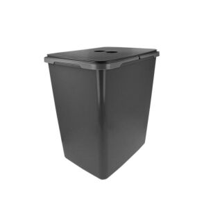 Kosz 20L szary szare rączki z pokrywką