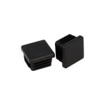 Zaślepka wciskana rur kwad. 30mm czarna - 2