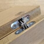 Zawias do blatów składanych stołu VICI 60x13mm 180st czarny - 9