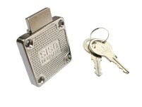 Zamek meblowy kwadratowy SISO X850 fi19x22mm jeden numer klucza D20 MCK - 3