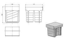 Sortownik wysuwny BRENO 2x14L - 4