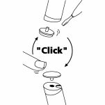 Podstawa SMART do rury 25-22mm 0° QuickClick czarna - 3