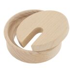 Przepust do kabli drewniany SISO fi80x23mm buk surowy - 2