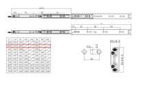 Prowadnica kulkowa z blokadą HDL5300 350mm 110kg - 3