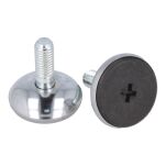 Stopka meblowa ARC M8x16mm fi30 chrom - 2
