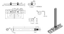Wspornik półki stalowy 113mm jasny ocynk - 4