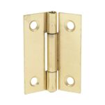 Zawias pasowy 4-otwory 50x37x1,5mm mosiądz - 2