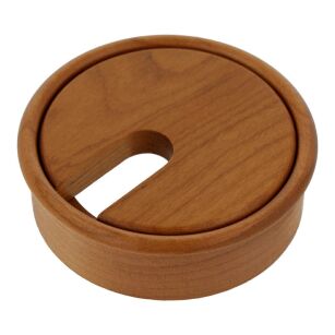 Przepust do kabli drewniany SISO fi80x23mm wiśnia lakierowany