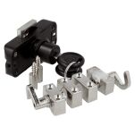 Zamek baskwilowy trzypunktowy SISO X922 fi16,5x22mm prawy CK czarny - 2