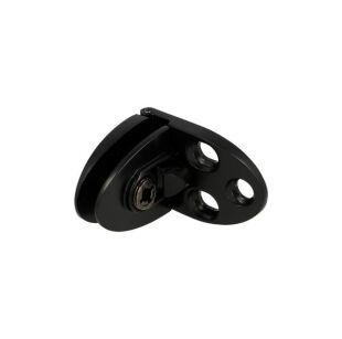 Zawias do drzwi szklanych 4-6mm BADGE II przelotowy czarny