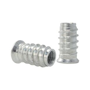 Mufa wkręcana z kołnierzem M8x24mm jasny ocynk