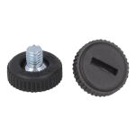 Stopka meblowa BETA M6x6mm fi20 czarna - 2